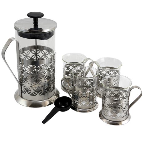 Mr Coffee Trellise 5 Piece Coffee Press Set In Transparent