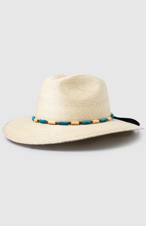 Roxy  Handwoven Straw Sun Hat - Bohemian Summer Fedora