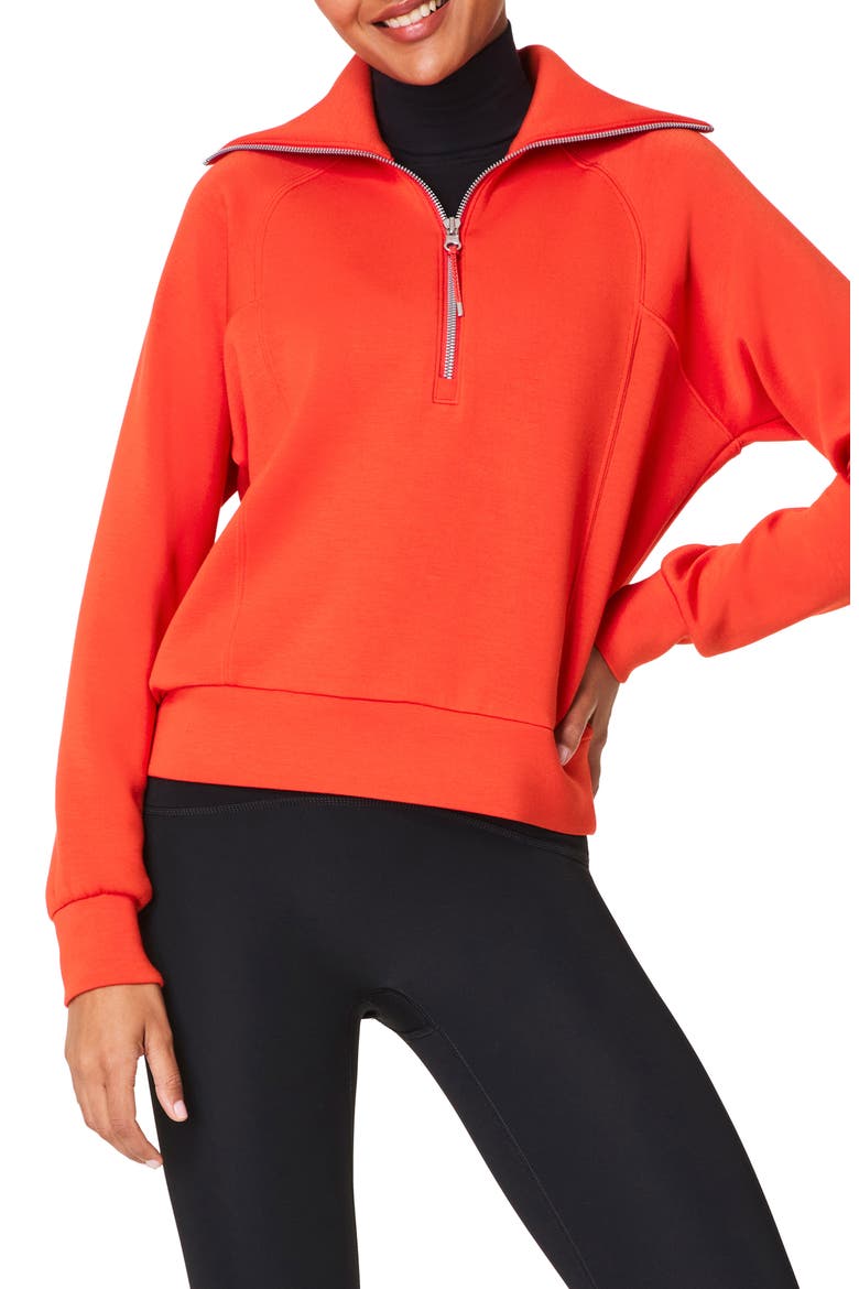 AirEssentials Half Zip Sweatshirt, Alternate, color, POPPY
