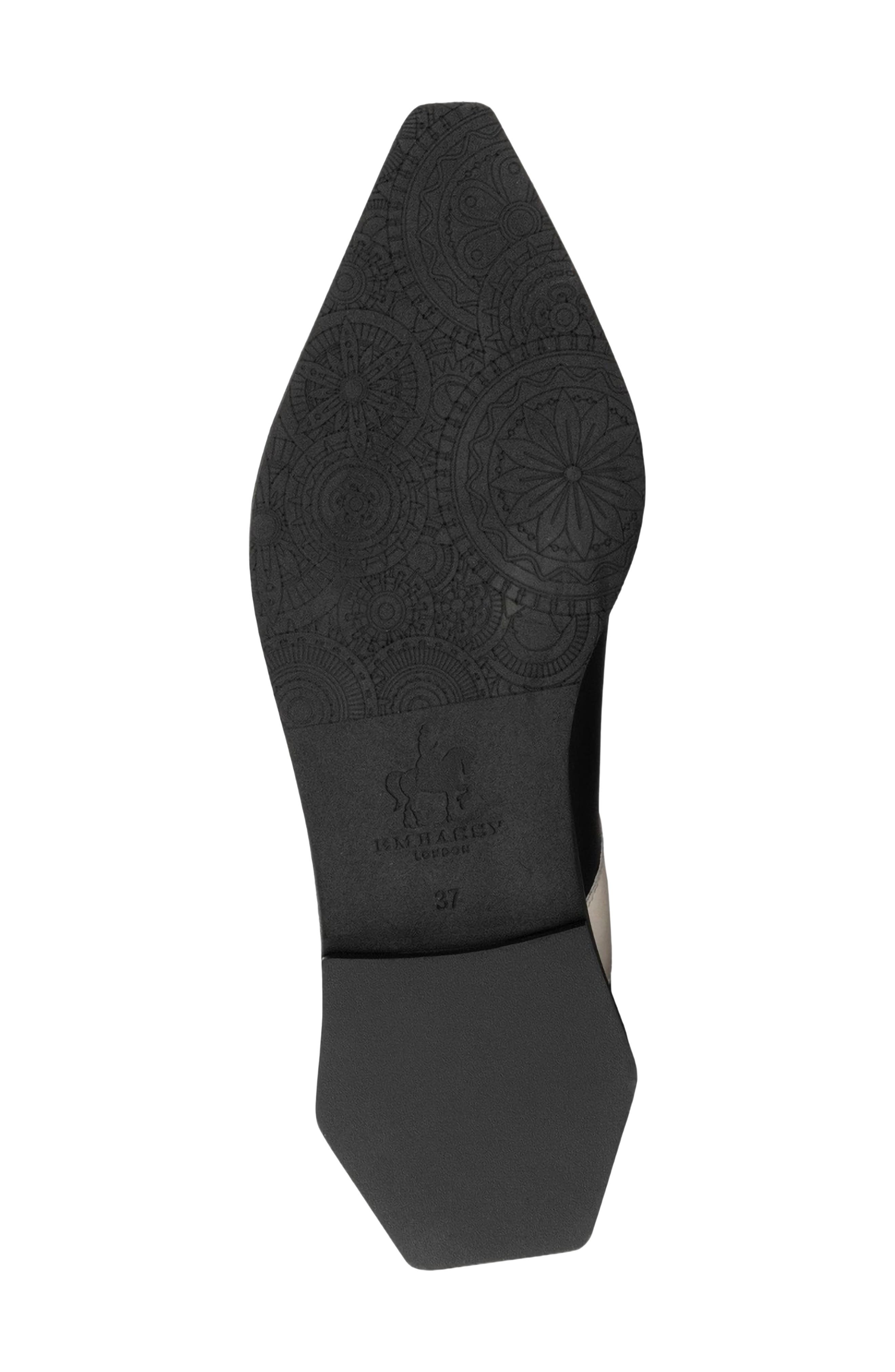 Harlowe Pointed Toe Flat, Alternate, color, BLACK