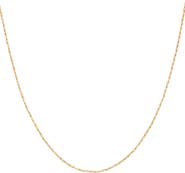 Bearfruit Jewelry Sterling Silver 18k Gold Plated Sharon Necklace Dainty Daily Sparkle