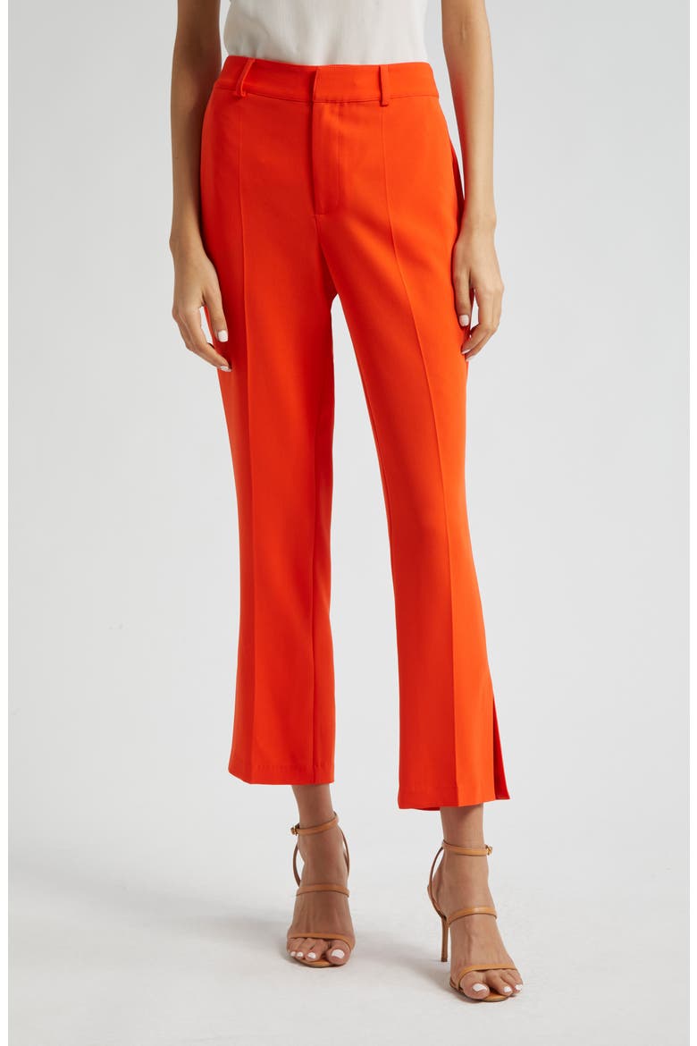 Kerry Crop Flare Pants, Main, color, DEEP TANGELO