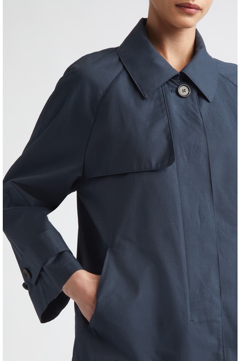 Tiglio Crop Raincoat, Alternate, color, ULTRAMARINE