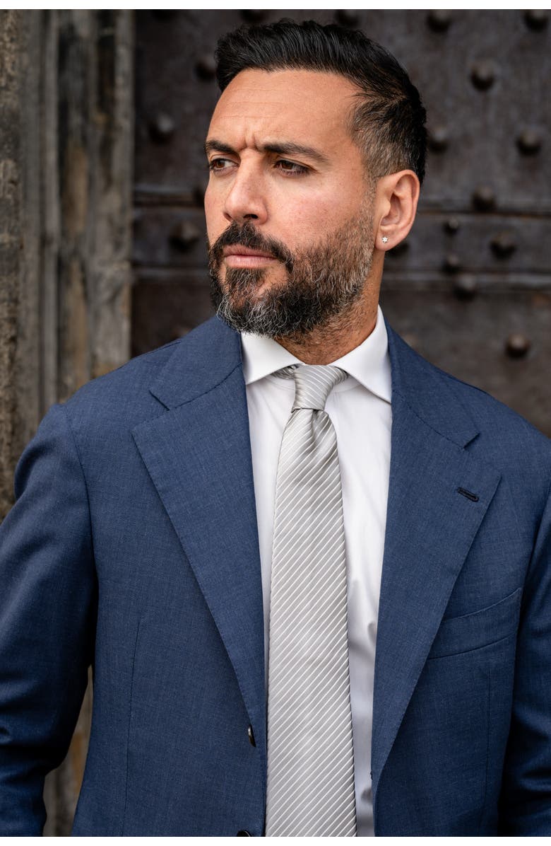 Elizabetta Canaro - Extra Long Silk Jacquard Tie for Men, Alternate, color, 