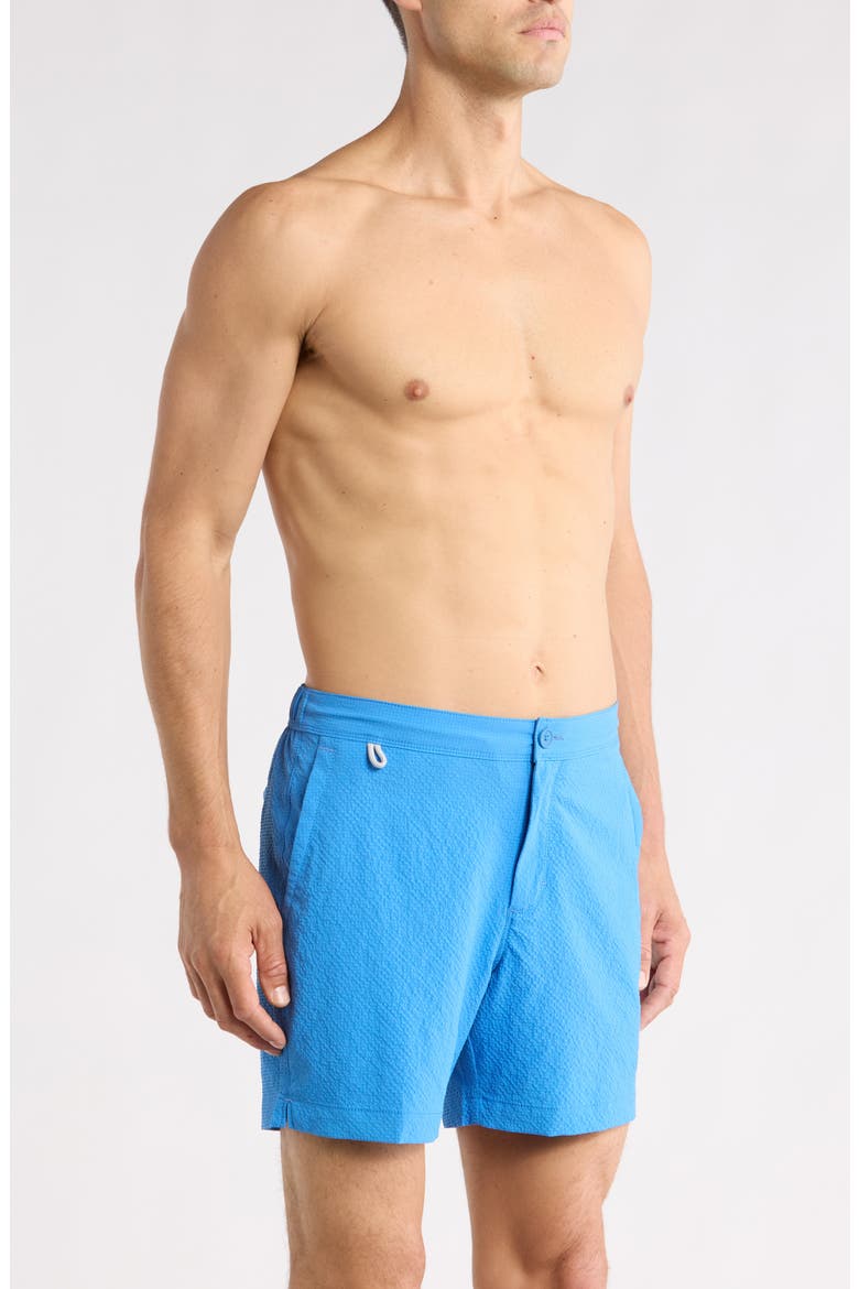Amalfi Shores Swim Trunks, Alternate, color, CAMPANULA