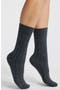 Rib Cashmere Blend Crew Socks