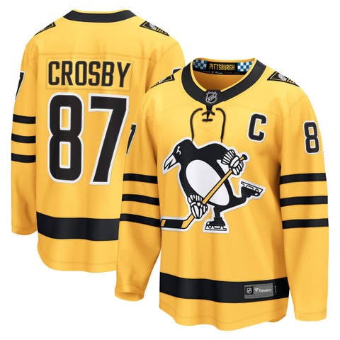 Men's Fanatics Sidney Crosby Gold Pittsburgh Penguins Alternate Breakaway Player Jersey