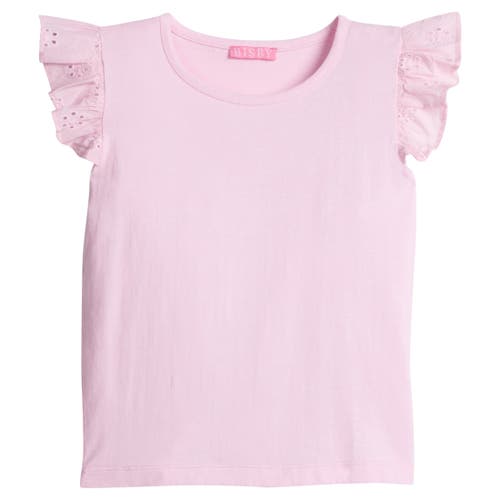 Bisby Kids' Knit Eyelet Tank In Pink