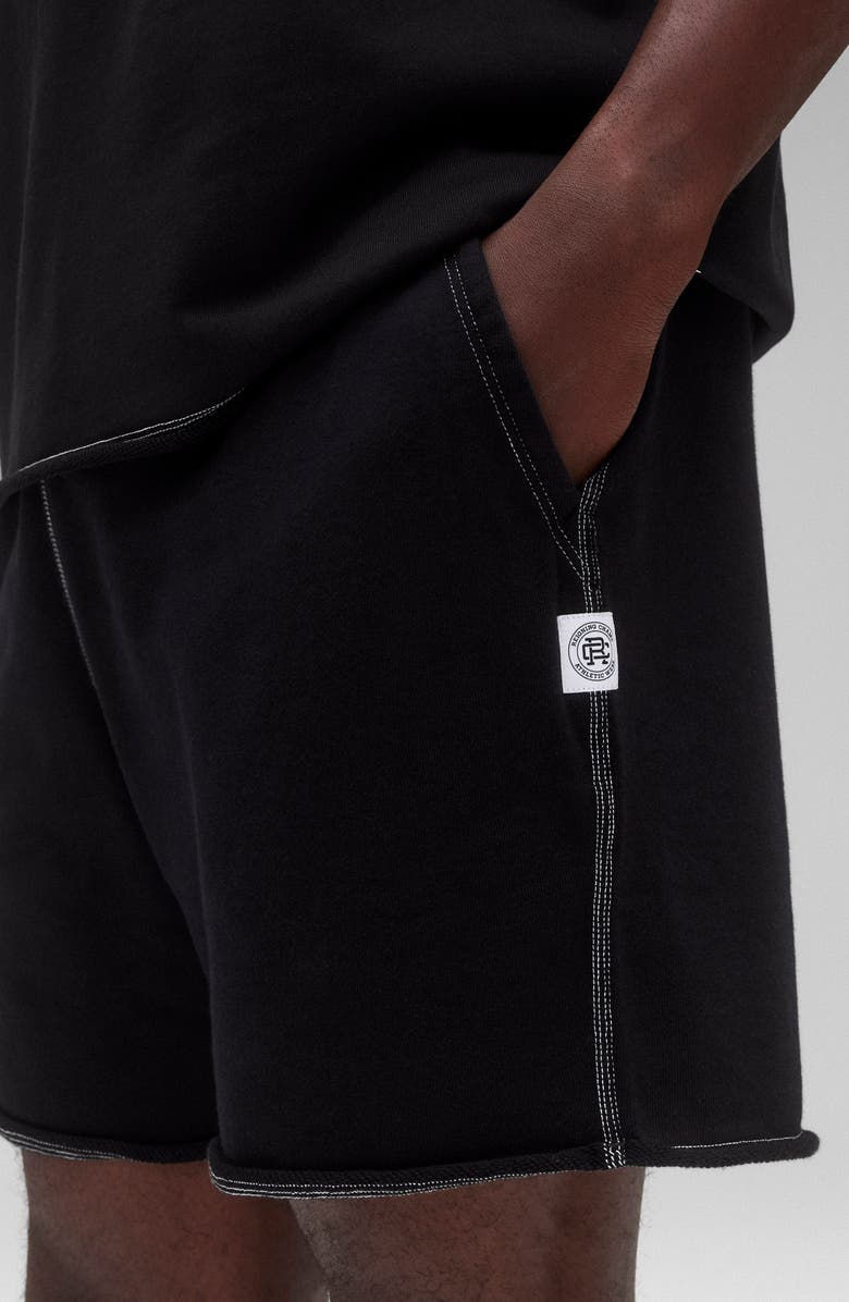 Reigning Champ Lightweight Terry Cutoff Shorts, Alternate, color, Black