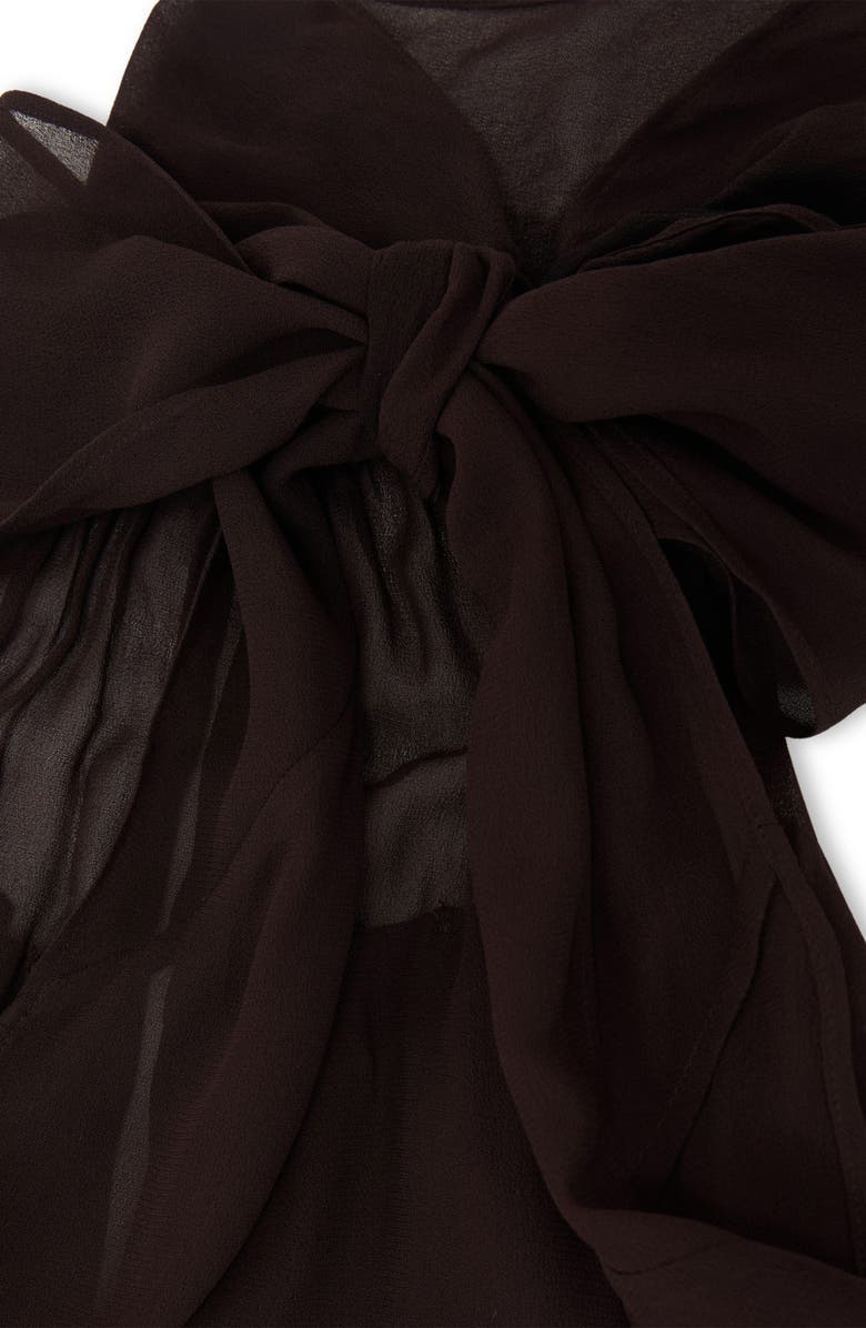 Reiss Luna Halter Gown, Alternate, color, Chocolate