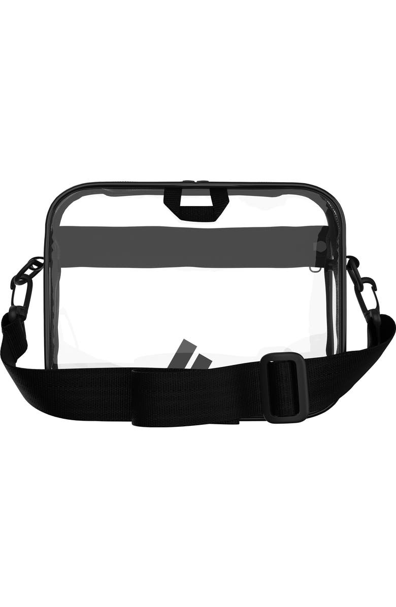 adidas Clear Crossbody Bag, Alternate, color, Clear/ Black