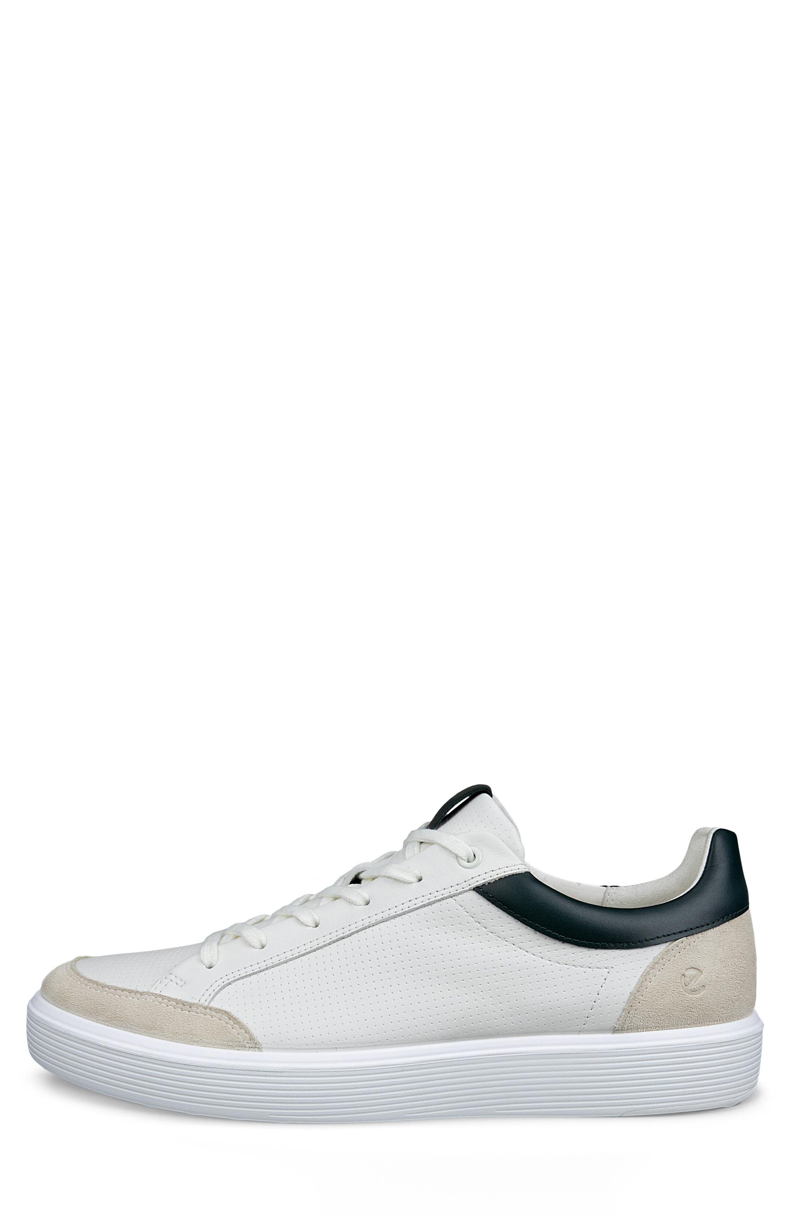 ECCO Soft 60 Sneaker, Alternate, color, Ice White/ Sea Tangle