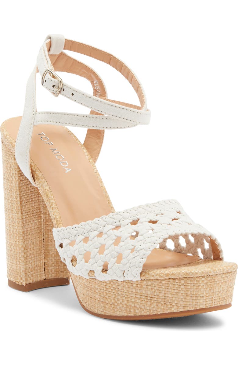 TOP GUY SHOES Eleanor Platform Sandal, Main, color,