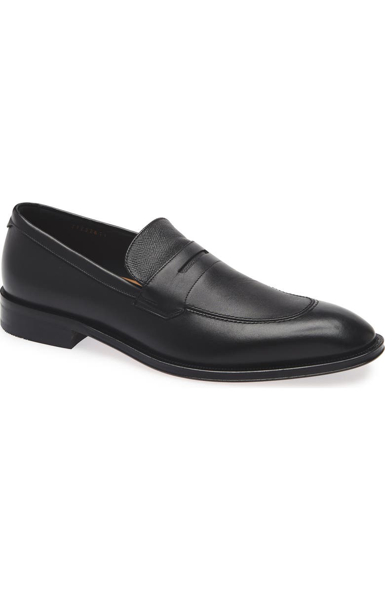 BOSS Derrek Leather Loafer, Main, color,