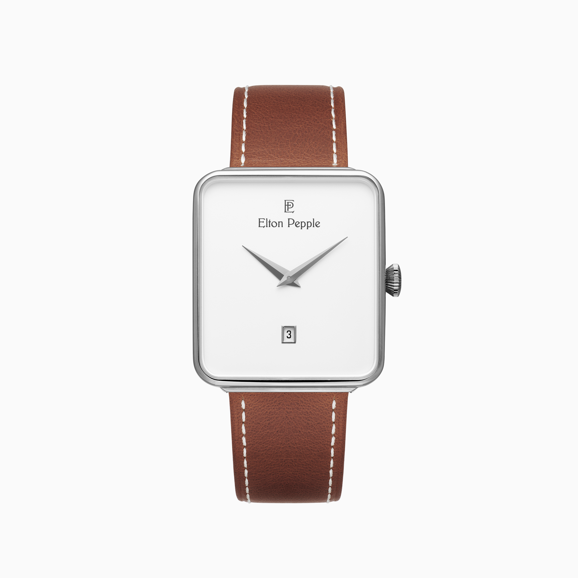 selected Eggshell White/Brown/Silver