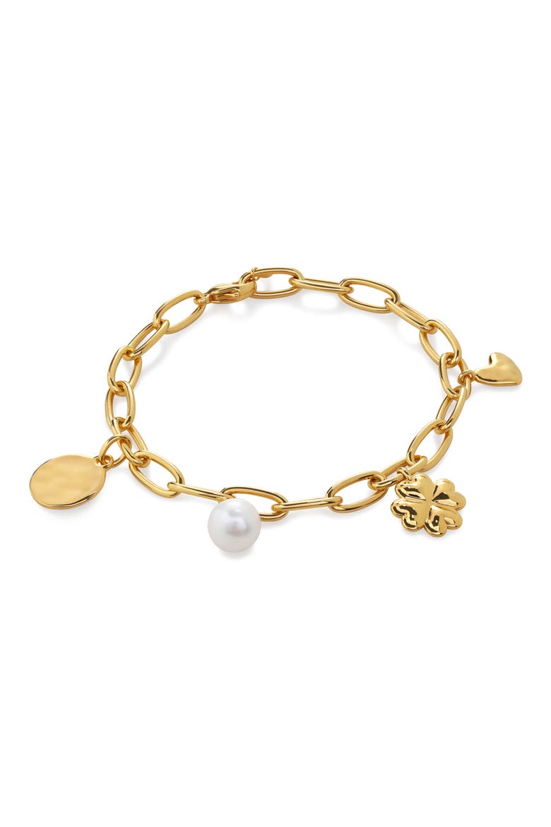 Lucky Charm Bracelet, Main, color, 18K GOLD VERMEIL
