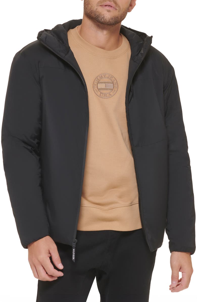 Tommy Hilfiger Water Resistant Hooded Insulated Jacket, Main, color,