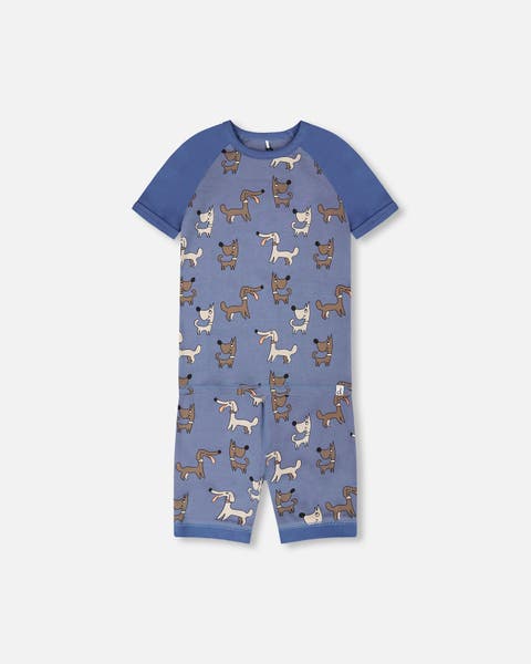 Organic Cotton Dog Print Two-Piece Pyjama Set (Baby)