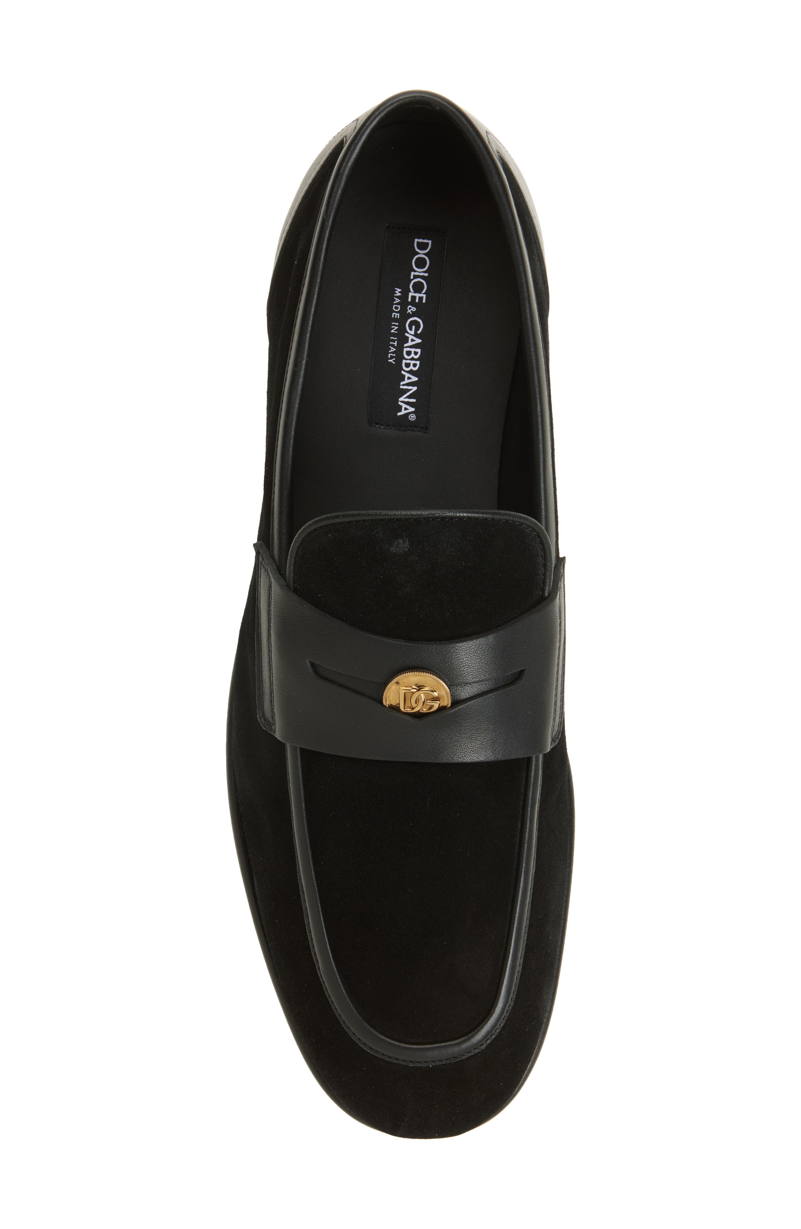 Dolce&Gabbana Ariosto Loafer, Alternate, color, Nero/ Nero