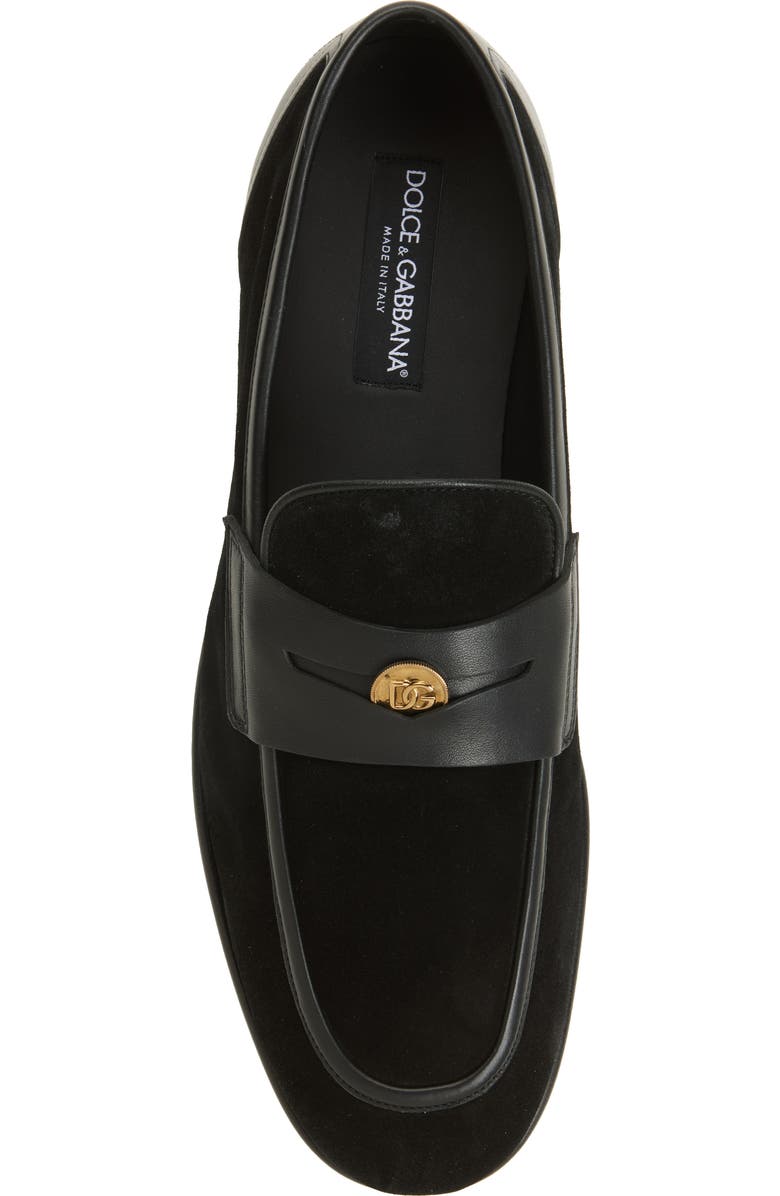 Dolce&Gabbana Ariosto Loafer, Alternate, color, Nero/ Nero