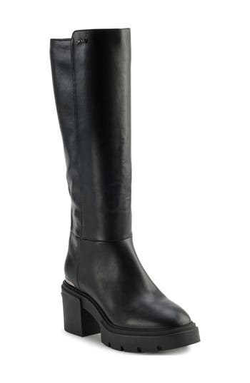 Dkny Tinsley Thigh High Boot In Black
