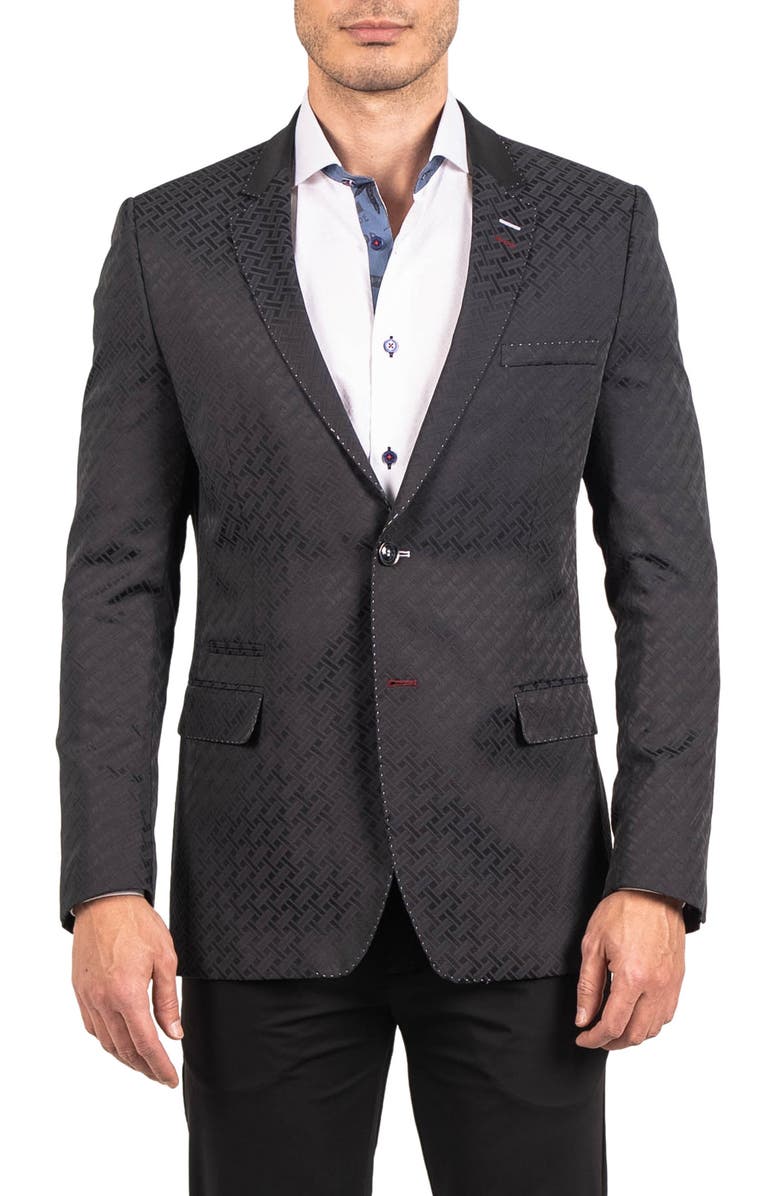 Maceoo Socrate Evo Resistance18 Jacquard Blazer, Main, color, Blue