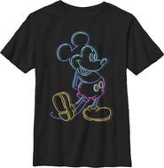 Mickey & Friends Boy's Mickey & Friends Neon Mickey Graphic Tee