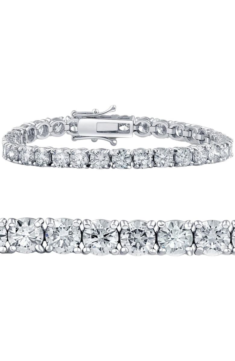 Bliss Diamond 16.15Ct Natural Diamond Tennis Bracelet 7" Double Lock Clasp, Main, color, 