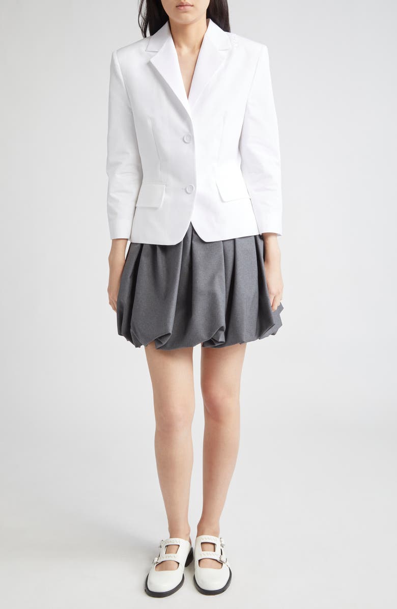 Marni Baby Cotton Poplin Shrunken Blazer, Alternate, color,