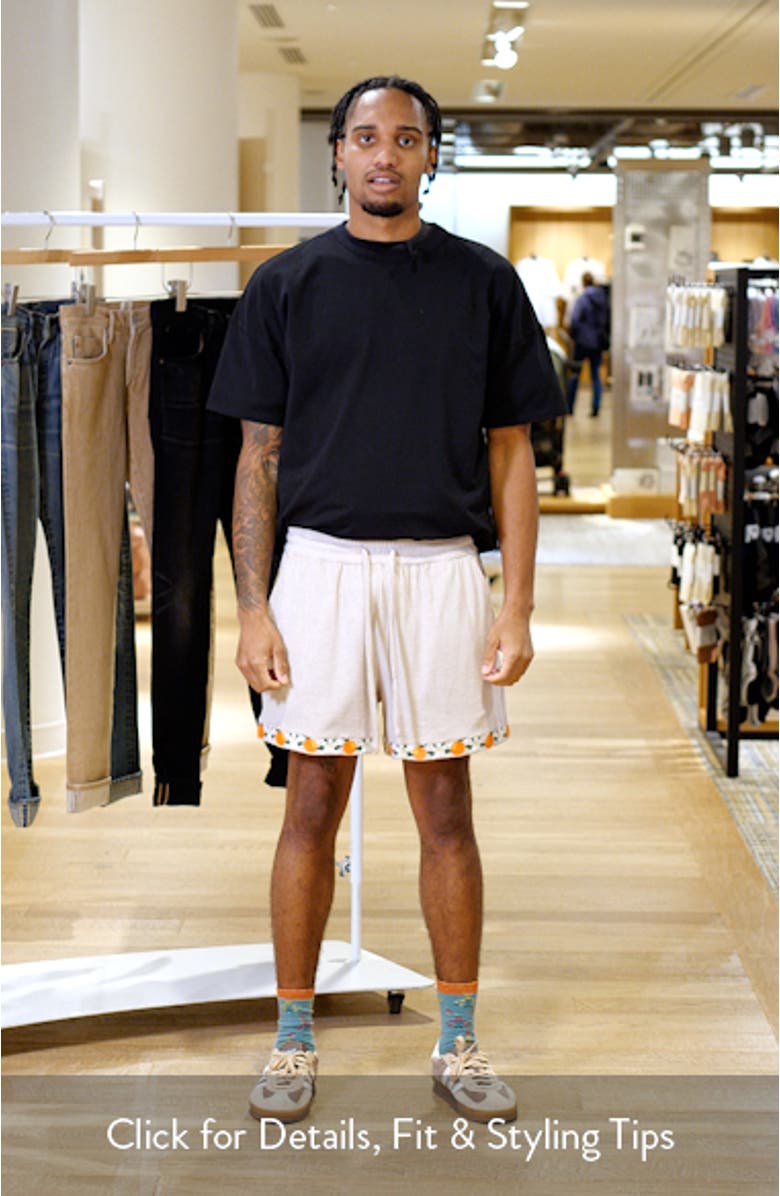 Orange Terry Cloth Shorts, sales video thumbnail