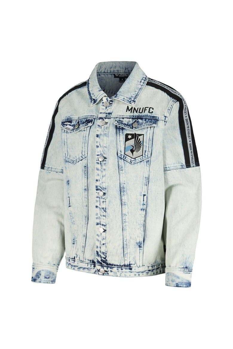 Women's The Wild Collective Blue Minnesota United FC Denim Button-Up Jacket, Alternate, color, Blue