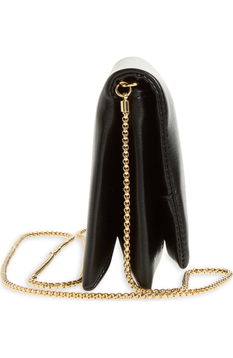 MANGO Small Faux Leather Crossbody Bag, Alternate, color, Black