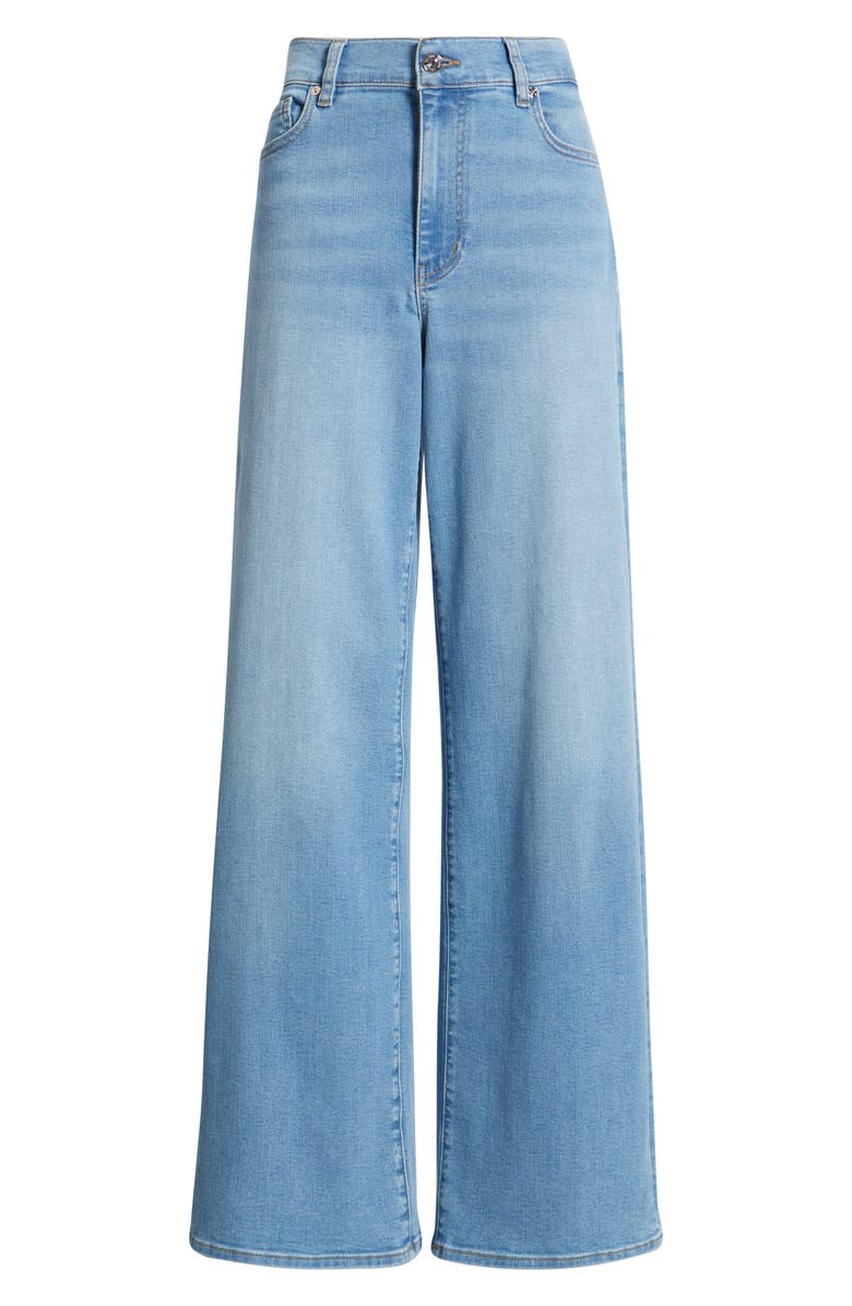 FRAME Long Le Slim Palazzo High Waist Wide Leg Jeans, Alternate, color, Honeymoon