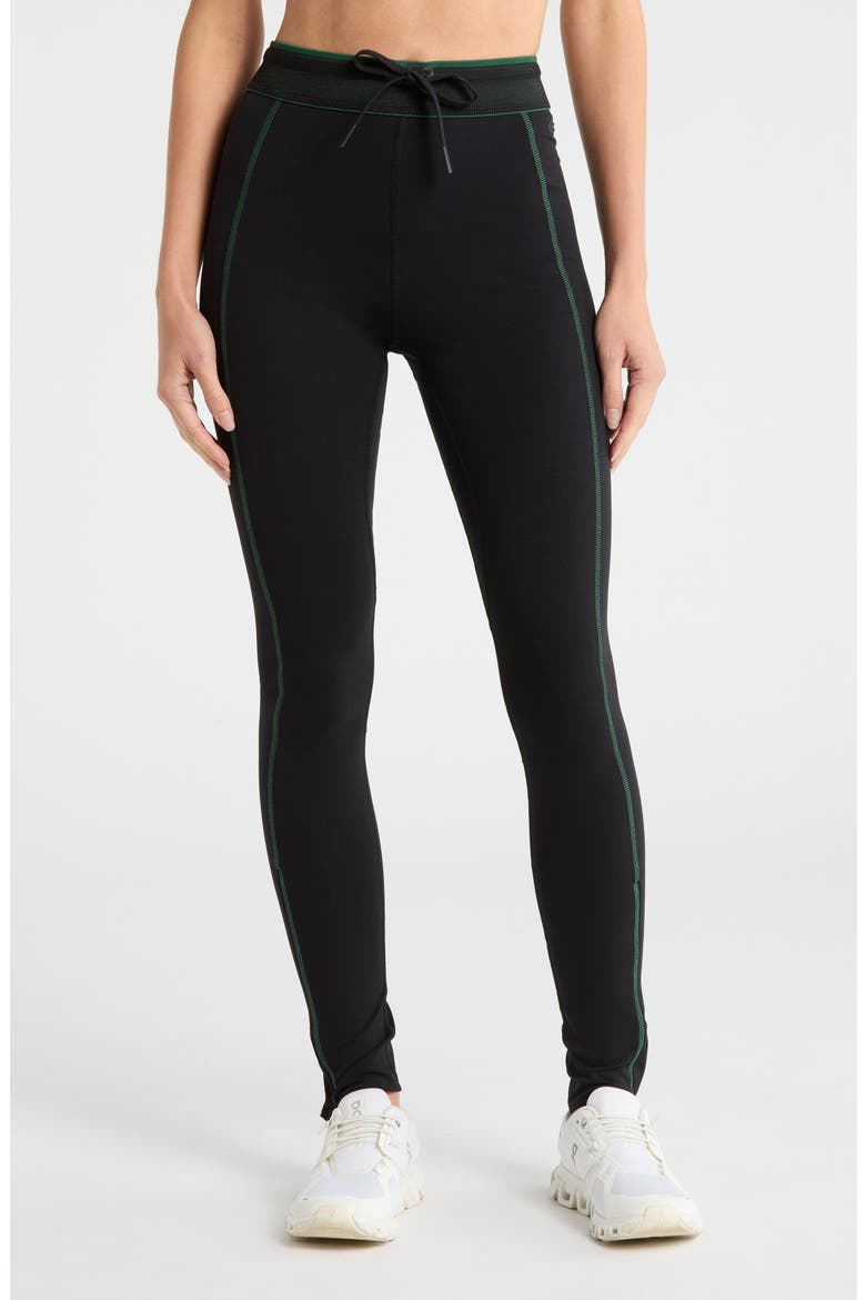 Zip Hem Leggings, Main, color, BLACK