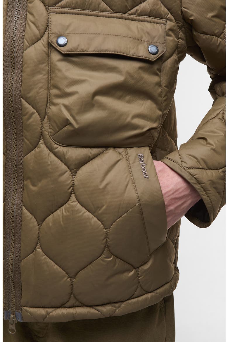 Re-Engineered Hooded Quilted Jacket, Alternate, color, BEECH