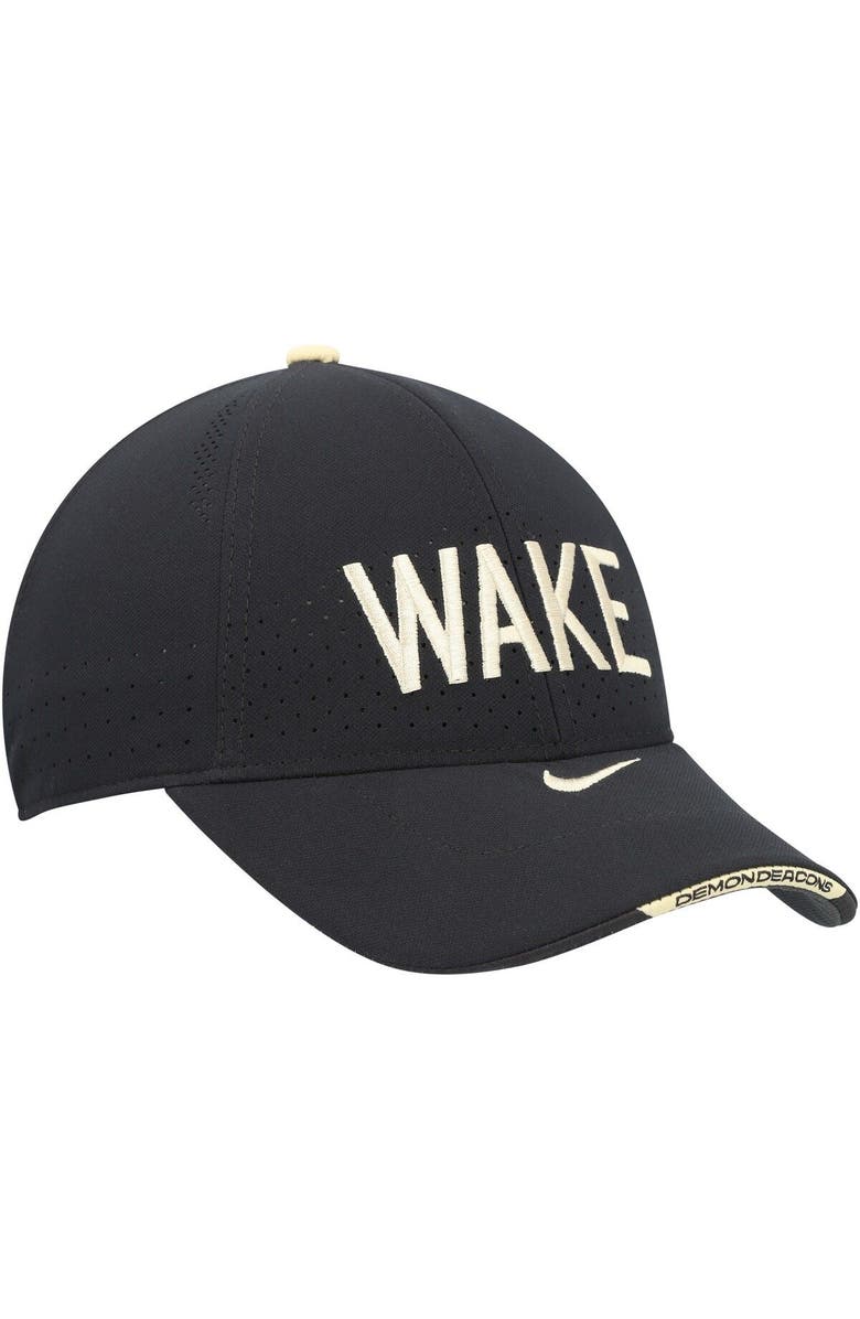 Nike Youth Nike Black Wake Forest Demon Deacons Legacy91 Adjustable Hat, Alternate, color,