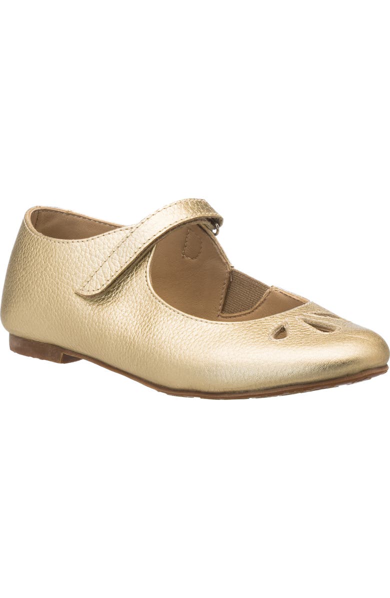 Elephantito Kids' Rosie Mary Jane Flat, Main, color, Gold