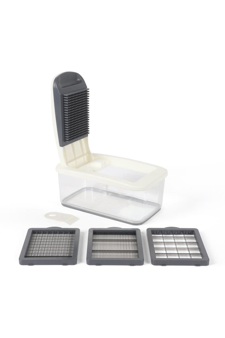 Aero 5-in-1 Vegetable Chopper and Dicer with Storage Container, Alternate, color, Silver