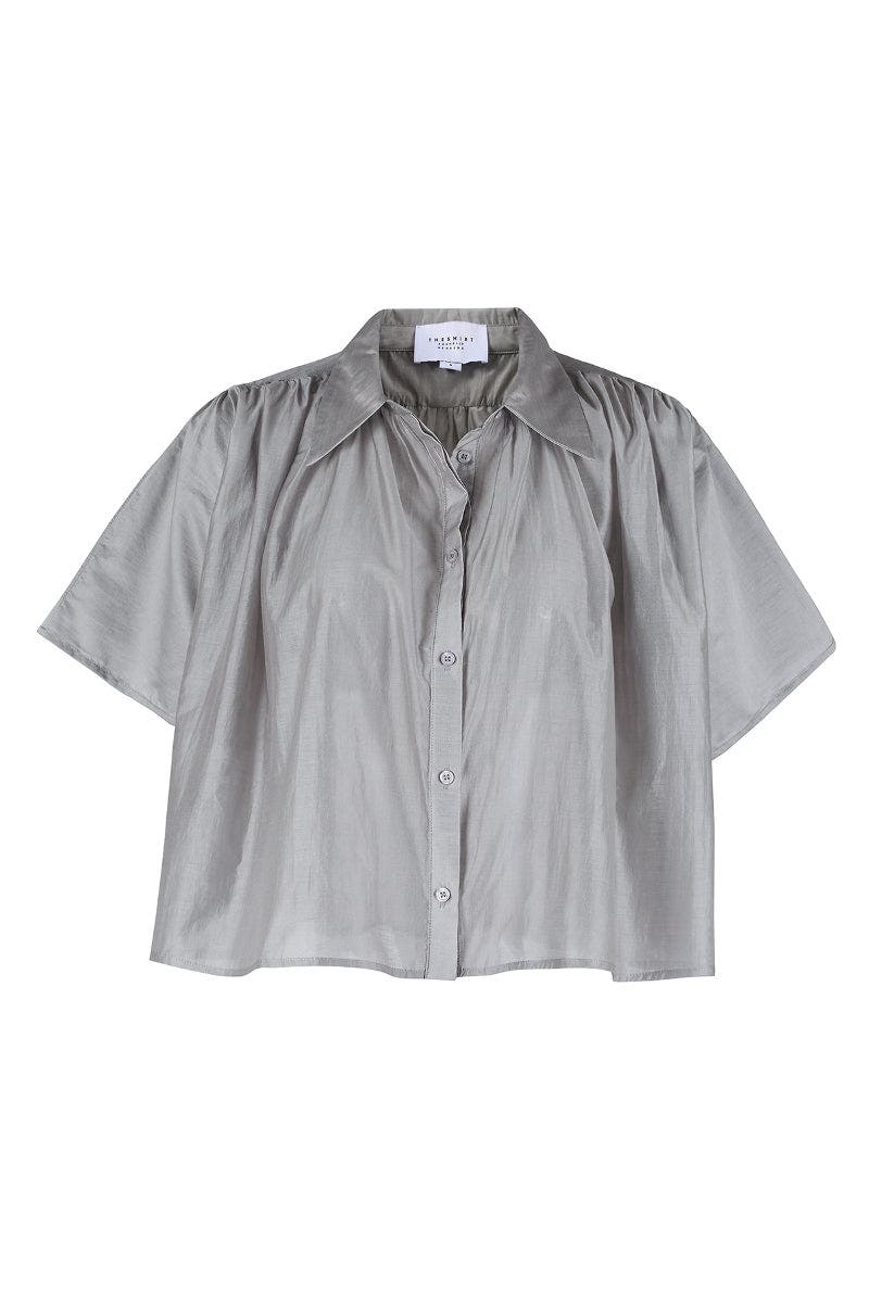 The Shirt By Rochelle Behrens The Hayden Shirt In Gray