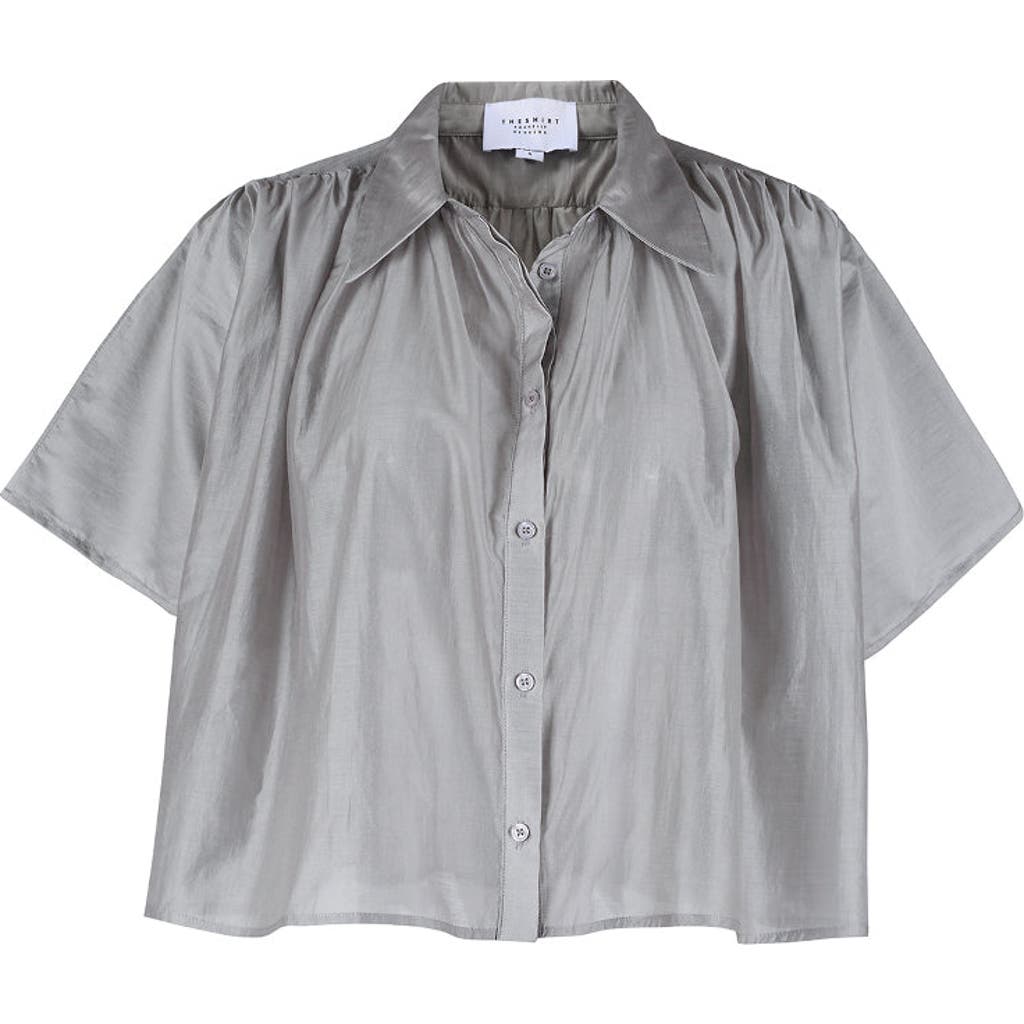 The Shirt By Rochelle Behrens The Hayden Shirt In Gray