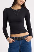 BP. Smooth Fit Long Sleeve Crewneck T-Shirt