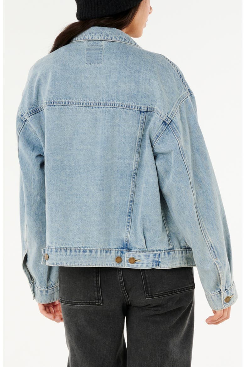 Cruisin Oversize Denim Jacket, Alternate, color, VINTAGE BLUE
