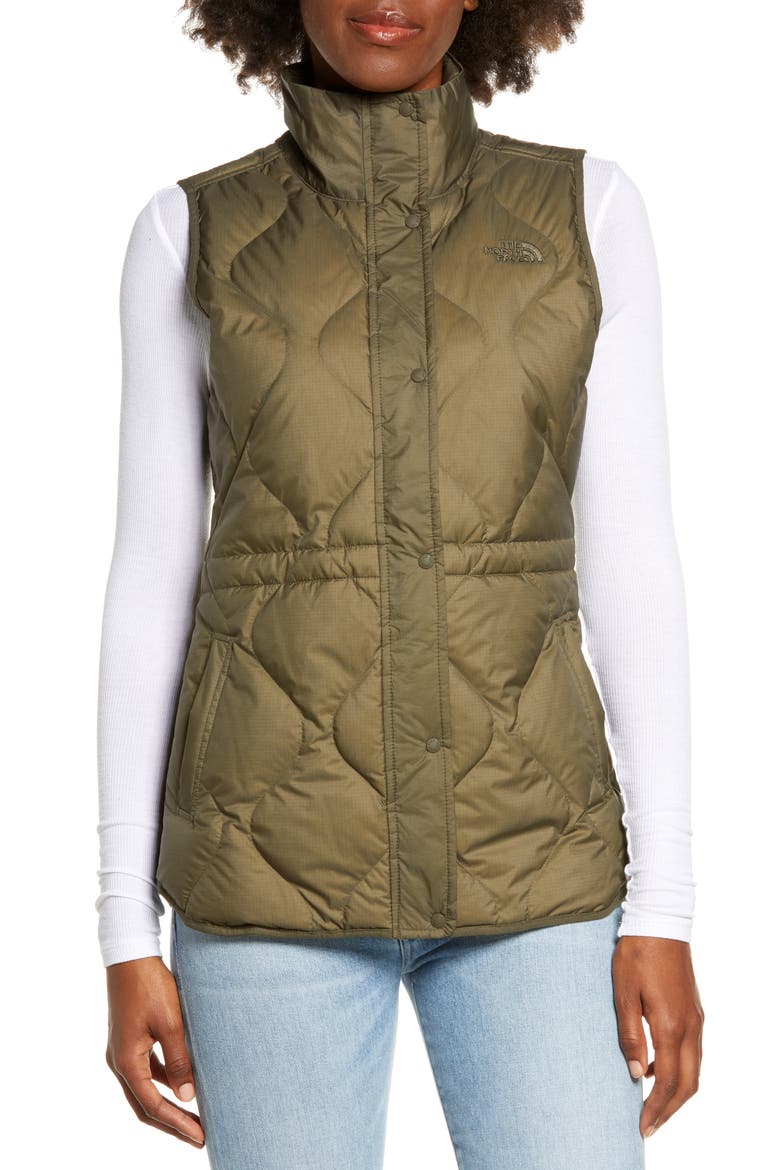 Westcliffe Water Repellent Down Vest, Alternate, color, NEW TAUPE GREEN