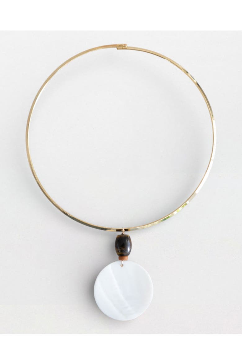 Mojave Chunky Statement Long Necklace, Main, color, Gold