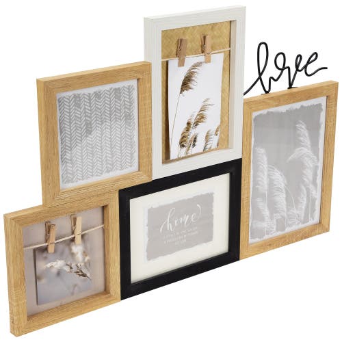 NORTHLIGHT NORTHLIGHT WOODEN "LOVE" WALL COLLAGE PHOTO FRAME