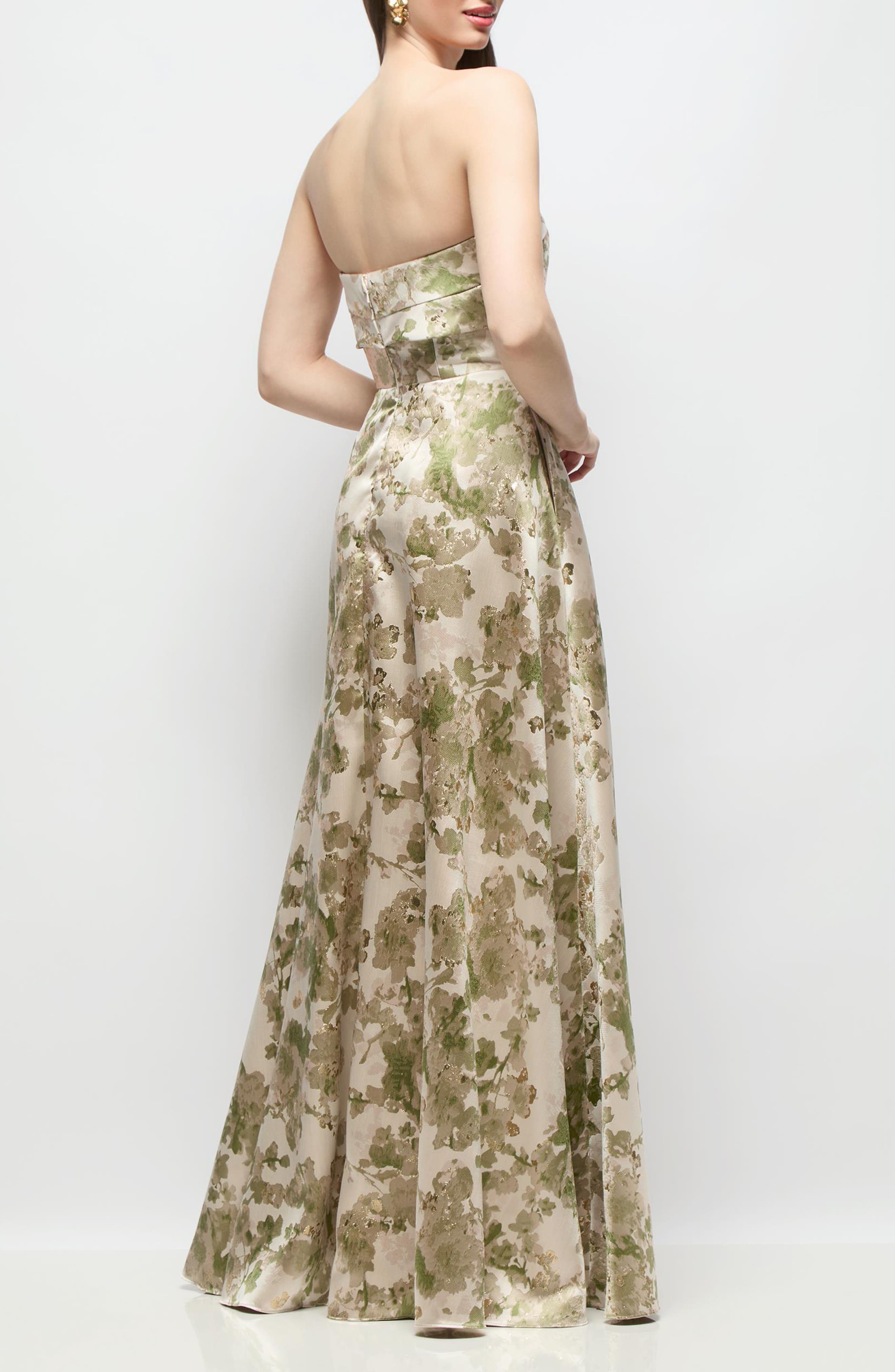 Antoinette Floral Jacquard Gown - image 2