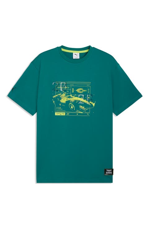 AMF1 Relaxed Fit Cotton Graphic T-Shirt