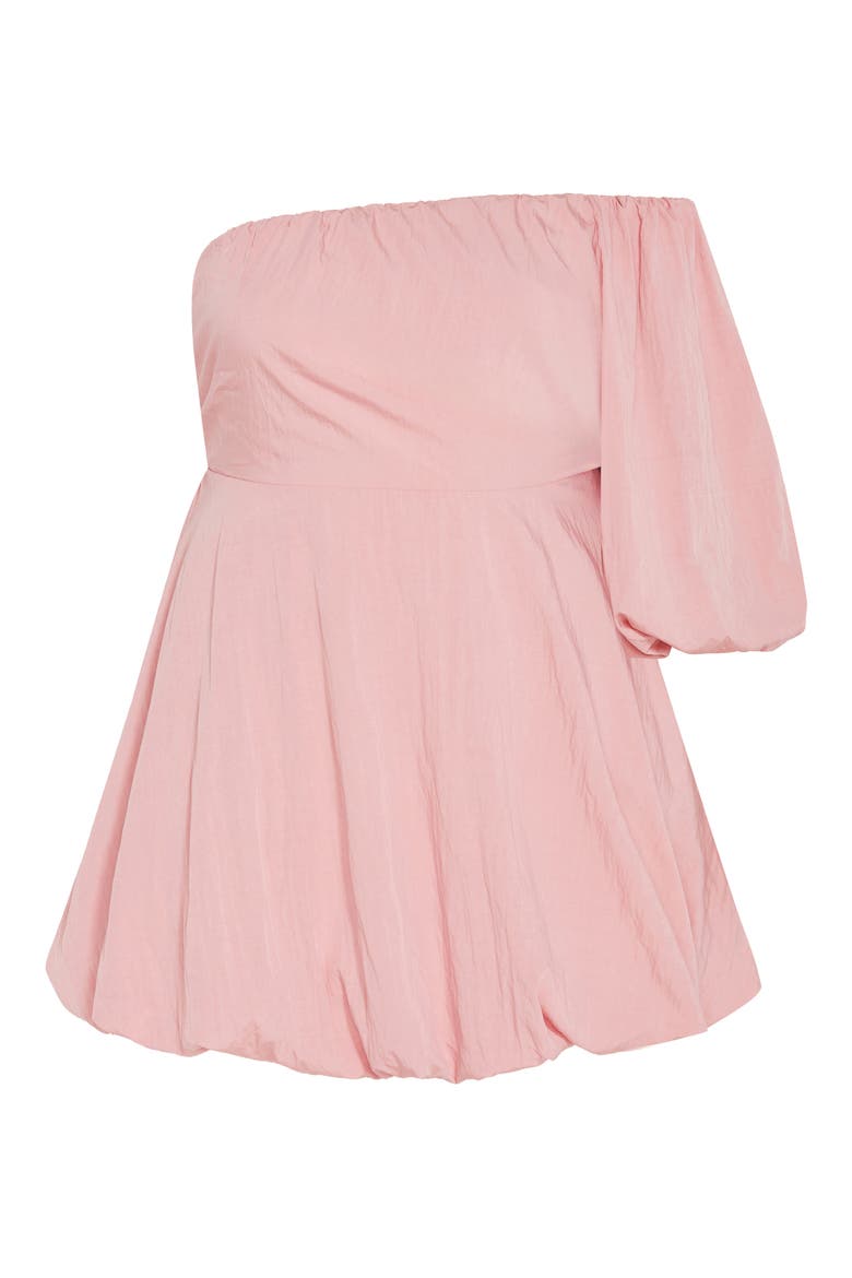 Mercy One Shoulder Minidress, Alternate, color, POUT