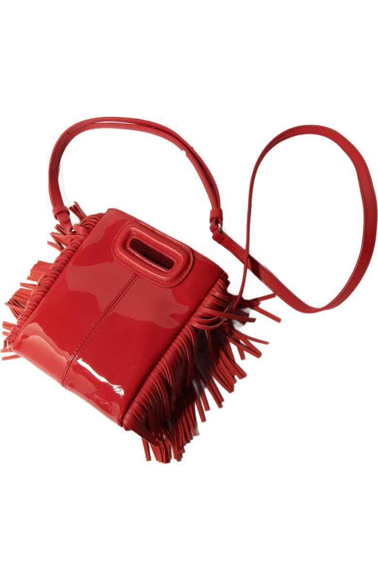 maje Smooth leather mini M bag, Alternate, color,