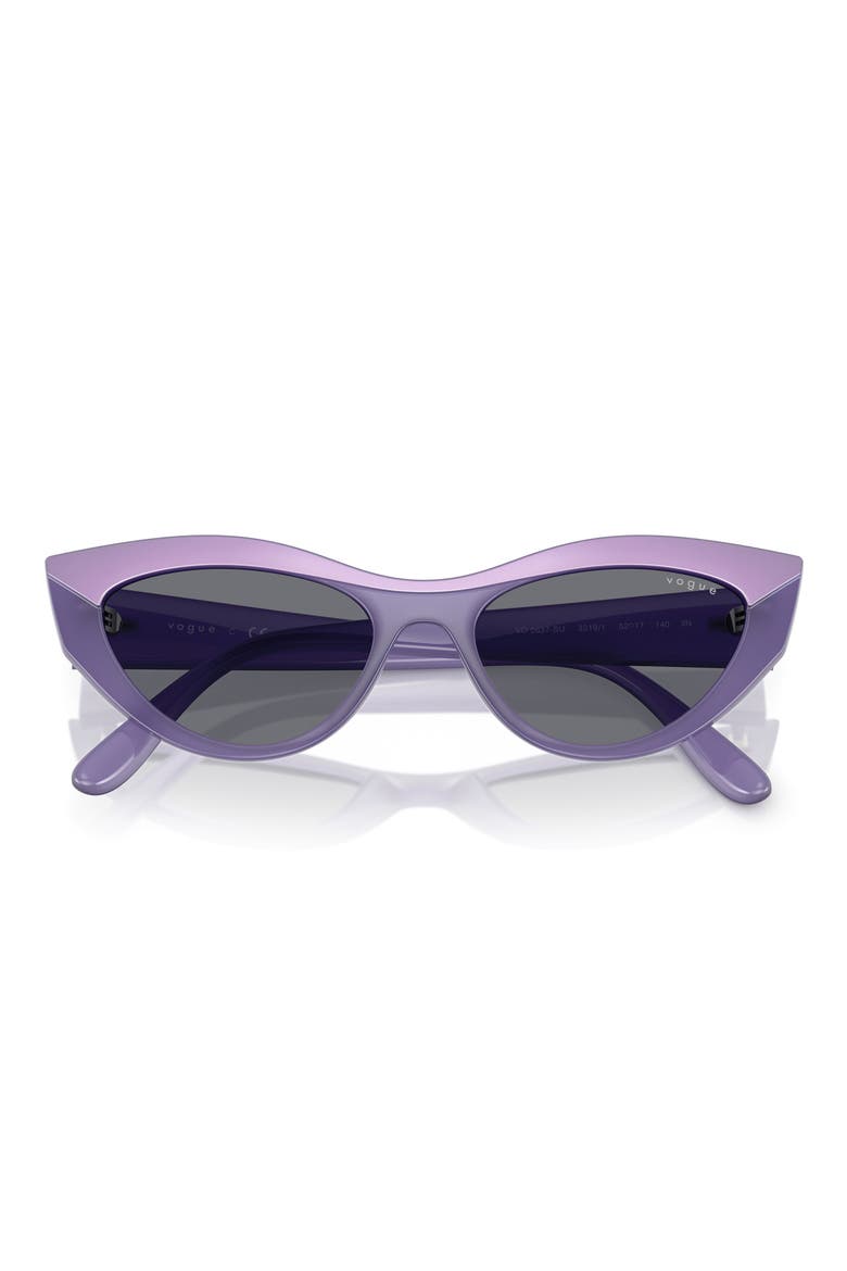 52mm Polarized Cat Eye Sunglasses, Alternate, color, VIOLET